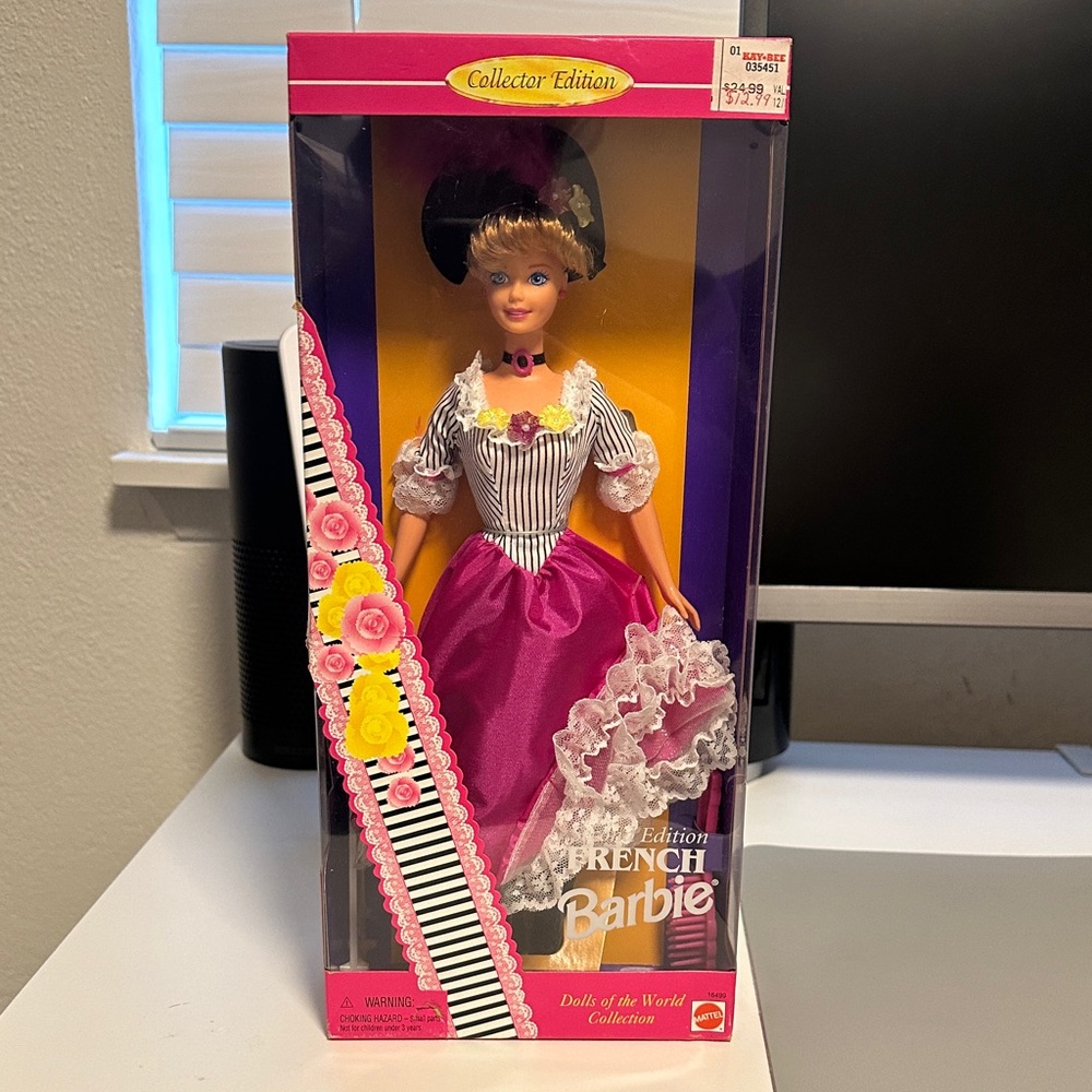 1996 French Barbie Dolls around the World Collector Edition